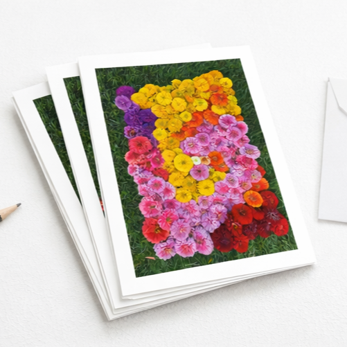 Spread Love Flower Swirl Greeting Cards (Pack of 10)